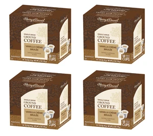 Harry & David Coffee, Vanilla Creme Brulee, 4/18 count boxes - 72 total - Picture 1 of 3