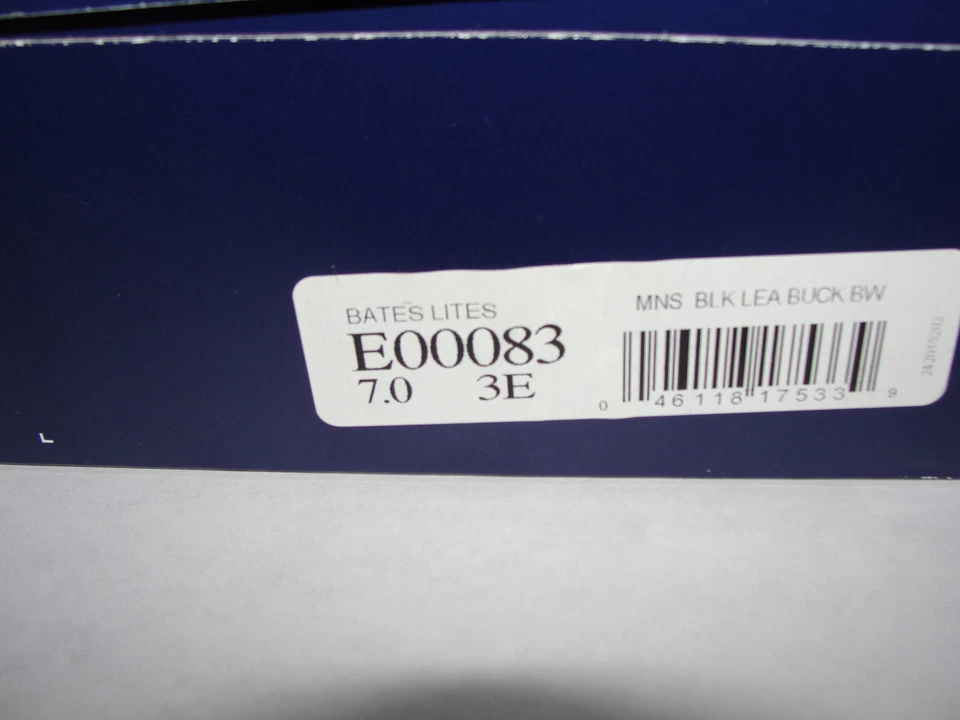 🔥New Bates Lites MEN'S Black Buckle Leather Chukkas E00083 Size 7 3E(EEE) - Image 1 of 4