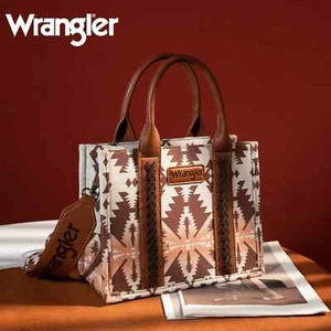 Bolso/brossbody pequeño de lona con estampado Wrangler Southwestern WG2203-8120S - ligero CF - Imagen 1 de 5