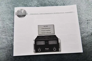 New Mcintosh MC462 Quad Balanced Power Amplifier Owners Manual - Picture 1 of 3