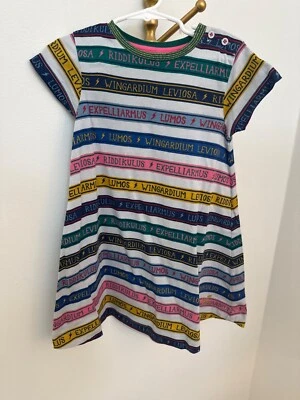 Vestido Harry Potter Mini Boden Niños Rayas 3-4Y 104cm 100% Algodón Manga Corta M Foto 1 de 4