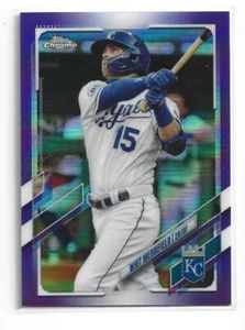 2021 Topps Chrome Purple Refractor /299 Whit Merrifield #107 - Picture 1 of 1