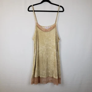 Logo Lagen Lori Goldstein Top 1X Tunika Tank Camisole Spitzensaum Spaghettiträger - Bild 1 von 7