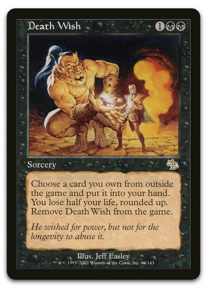 Death Wish #64 (LP) Judgment JUD Magic MTG - Image 1 of 1