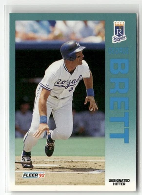 1992 FLEER #154 GEORGE BRETT KANSAS CITY ROYALS - Image 1 of 2