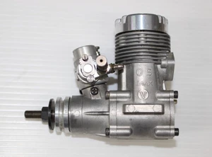O.S. MAX-46VF ABC rear exhaust 7.45cc 2 cycle glow engine for R/C airplane, used - Picture 1 of 4