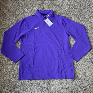 Nike 1/4 Zip Windbreaker Jacket Sideline Coach Mens SZ Medium Purple FJ9545-546 - Picture 1 of 8