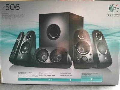*NEW* Logitech Z506 75watt 5.1 Surround Sound Speaker System *SEALED* - Image 1 of 4