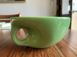Vintage Elan McPherson Original Buddha Bowl Lime Green Ceramic Handle Mug 18 oz - Picture 1 of 9