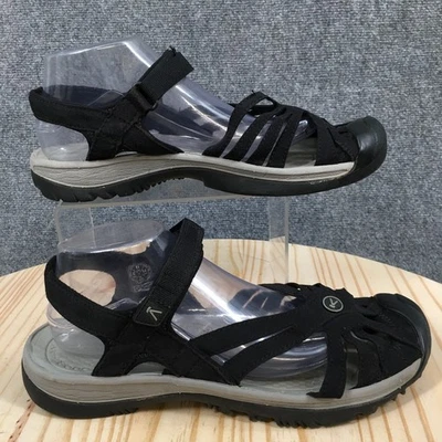 Sandalias Keen Mujer 11 Rosa Pescador Negro Gancho y Lazo Confort Parte Superior Baja 1008783 Foto 1 de 4