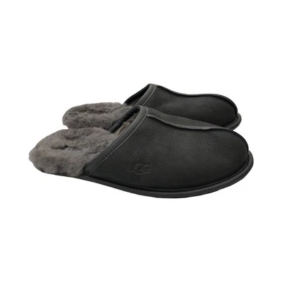 Zapatillas UGG para hombre rasguños de cuero negro 1108192 talla 10 Foto 1 de 4