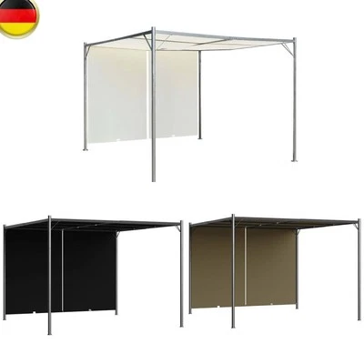 Garten Pergola mit Verstellbarem Dach Pavillon Überdachung Sonnenschutz vidaXL - Bild 1 von 4