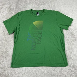 North Face Shirt Mens 2XL Green Outdoor Graphic Tee XXL Organic Cotton Casual - Picture 1 of 12