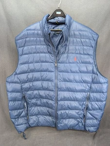 Polo Ralph Lauren Vest Mens 4XLT Navy Puffer Down Lightweight Packable Jacket - Picture 1 of 12