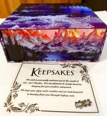 Sure Lox Keepsakes Mountain 1000 Piece Jigsaw Puzzle With Magnetic Closing Box - Image 1 of 4