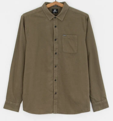 Camisa VOLCOM Franela Caden Verde Sólido Manga Larga NUEVA XL Foto 1 de 4