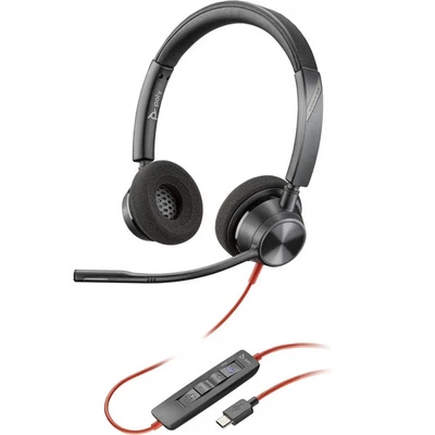 Plantronics Poly Blackwire 3320 Stereo Microsoft Teams Certified Headset 8X220AA - Image 1 of 2