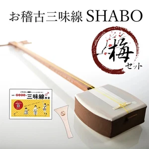 Shabo Practice Shamisen Ume Set Tsugaru o Hososo Principiante Instrumento Japonés - Imagen 1 de 3