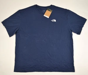 Neu mit Etikett North Face kurzärmliges Evolution T-Shirt für Herren $ 35 XL blau kastige Passform - Bild 1 von 3