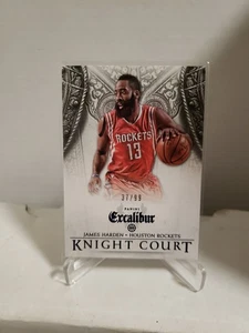 2014-15 Excalibur Knight Court Blue 37/99 James Harden Los Angeles Clippers FHOF - Picture 1 of 7