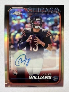 2024 Topps Chrome Caleb Williams #RA-CWI RC Refractor Auto Variation Bears - Picture 1 of 2