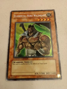 Yugioh Elemental Hero Wildheart Limited Edition GSE-EN001 Secret Rare HP Creases - Picture 1 of 10