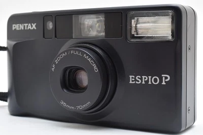 [Casi Como Nueva] Cámara fotográfica Pentax Espio P Negra 35 mm con lente zoom incorporada Japón Foto 1 de 4