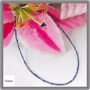 Halsband aus Silber 925 mit Kugeln Iolite Blau Cm. 42,00 Schmuck Frauen - Bild 1 von 12