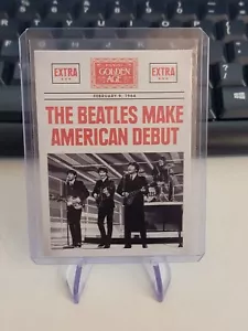 BEATLES AMERICAN DEBUT 2014 PANINI GOLDEN AGE HEADLINES #7 - Picture 1 of 2