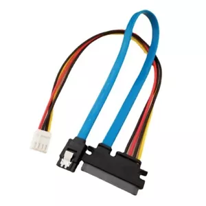 ITX HDD 4Pin Female & SATA 3.0 Male to SATA 22Pin(7+15Pin) Data Power Cable - Picture 1 of 4