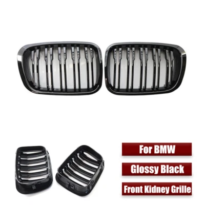 Rejilla delantera ABS brillante para BMW E46 serie 3 sedán 1998-2001 51138208489 Foto 1 de 4