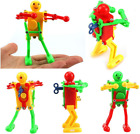 5 Pcs Funny Spring Wind-Up Dancing Walking Robot Toy for Kids, Robot Playset for