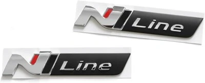 2pc side fender N Line emblem fit on 2021 2022 2023 Hyundai KONA N Line - Image 1 of 2