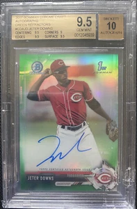 Jeter Downs 2017 Bowman Chrome 1st Green Refractor Auto /99 BGS 9,5/10 Gem Mint - Bild 1 von 2