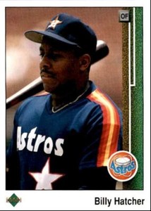 1989 Upper Deck Billy Hatcher ` Houston Astros #344