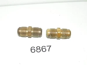 2 Brass Male 1/2" OD Tube Flare Union - Picture 1 of 2
