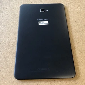 Samsung Galaxy Tab A 10.1 2016 SM-T580 T585 Rear Housing Back Cover Black - Afbeelding 1 van 8