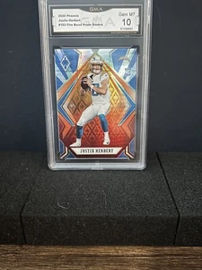 2020 Justin Herbert Phoenix Fire Burst #103 RC GMA 10 - Bild 1 von 2
