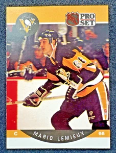 ⭐🦄 1990-91 Pro Set Mario Lemieux #236 Pittsburgh Penguins NHL Legend HOF 🆓📦 - Imagen 1 de 2