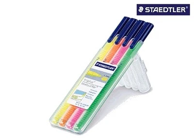 STAEDTLER Textmarker triplus® textsurfer® 4er Box 362 SB4 gelb orange rosa grün - Bild 1 von 3
