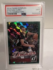 PSA 9 2014 Panini Donruss /999 Stephen Curry #5 Elite Dominators GS Warriors