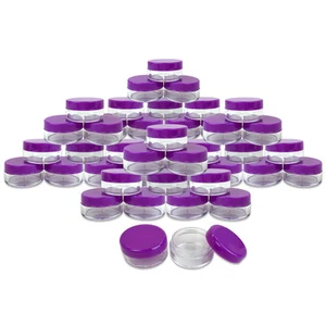 25 piezas 5 gramos/5 ml de plástico maquillaje cosmético loción crema recipientes frascos de muestra - Imagen 1 de 4