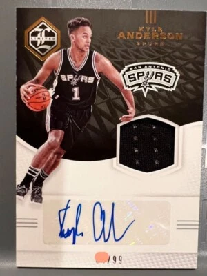 2016 Panini Limited  Kyle Anderson San Antonio Spurs Patch Auto /99 #LJS-KA - Image 1 of 4