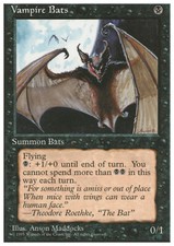 Magic the Gathering MTG Vampire Bats (167) Fourth Edition   NM