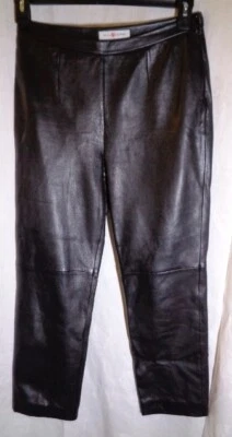 Pantalones de cuero negros Real Clothes talla 4 Foto 1 de 3