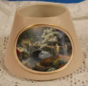 EUC THOMAS KINKADE BRÜCKE DER HOFFNUNG GROSSES GLAS KERZENSCHIRM 2005 Psalm 119:105 - Bild 1 von 8