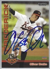 2010 Choice Frederick Keys Oliver Drake #06 IP autograph signed card