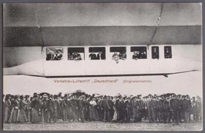 Tarjeta PPC de embarque de pasajeros ALEMANIA 1910 ZEPPELIN "LZ 7 Deutschland" - Imagen 1 de 2