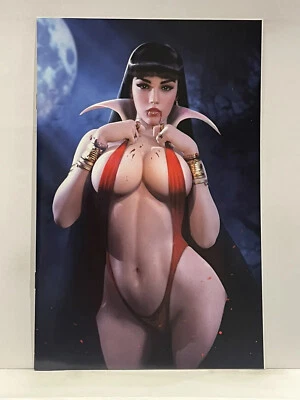 ❤️SEXY Vampirella Exec Variant PLUS FREE Clayburn Figure w Bat Tank & 2 Comics - Image 1 of 4