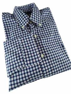 Camisa Polo Ralph Lauren Para Hombre Calce Clásico 100% Algodón Elástica Manga Larga Cuadros - Imagen 1 de 15